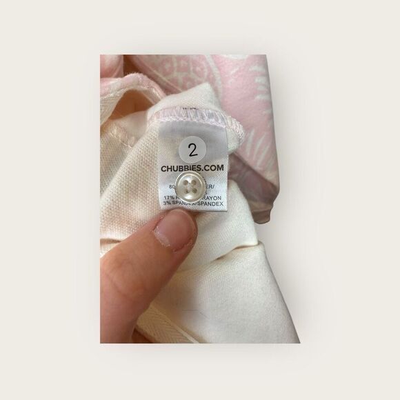 Chubbies Men’s The Thigh Napple Flannel Overshirt in Pink Size Medium NWT - Picture 5 of 6